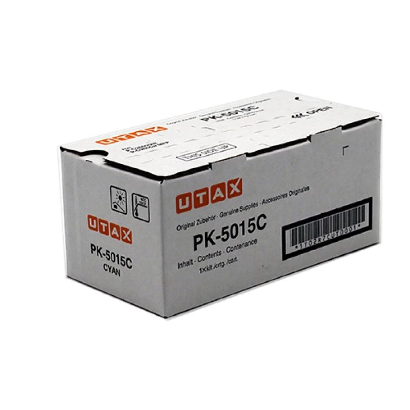 Utax 1T02R7CUT0/PK-5015C toonerikomplekt tsüaan. 3K lehekülge ISO/IEC 19752 TA jaoks