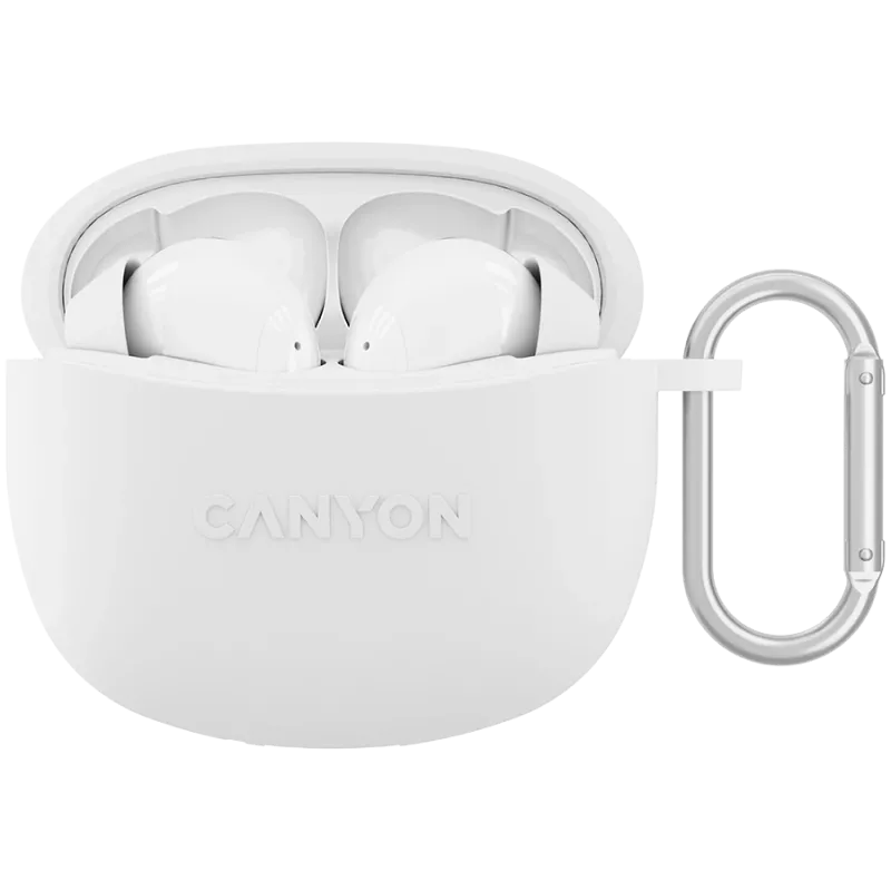 Canyon TWS-5 Bluetooth-kõrvaklapid, mikrofoniga, BT V5.3 JL 6983D4, sagedusvahemik: 20Hz-20kHz, aku: kõrvaklapid 40mAh*2 + laadimiskarp 500mAh, Type-C