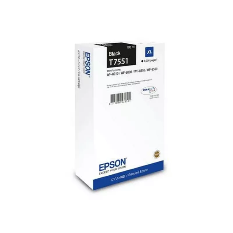 Epsoni tindikassett C13T75514N 1 tk Originaal Suure (XL) mahuga Must