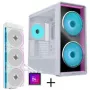 Lian Li LANCOOL 217 INF PC-korpuse komplekt + HydroShift II LCD-S 360TL AiO - Valge