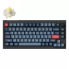 Keychron V1 Max klaviatuur universaalne USB RF juhtmevaba Bluetooth must hall 75% mehaaniline