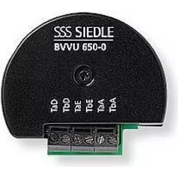 Siedle BVVU 650-0. Produktfarbe: Schwarz, Markenkompatibilität: Siedle (200032250-00)