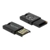 DeLOCK USB 2.0 mälukaardilugeja must MicroSD MicroSDHC MicroSDXC 480 Mbit/s