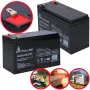 Suletud pliiaku (VRLA) 12V 9Ah Extralink – AGM, 1 tk, must