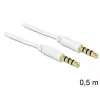 3,5 mm helikaabel DeLOCK 83439 0,5 m valge