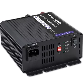 Qoltec Smart Monolith akulaadija LiFePO4 AGM GEL SLA akudele | 10A | 12V