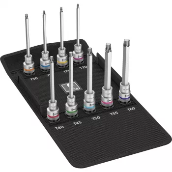 Wera 8767 C TORX HF 3 Zyklop 1/2 tolline TORX pesaotsakute komplekt, 9 osa