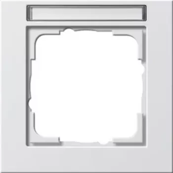 Seinaplaat GIRA E2 Valge, termoplastne kruvivaba, 80,8×80,8×9,3 mm