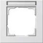 Seinaplaat GIRA E2 Valge, termoplastne kruvivaba, 80,8×80,8×9,3 mm