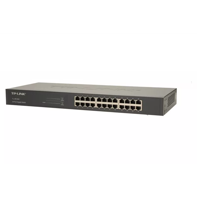 TP-Link 24-port Gigabit Rackmount võrgulüliti, haldamata, Gigabit Ethernet (10/100/1000), täisdupleks, riiulipaigaldus, 1U