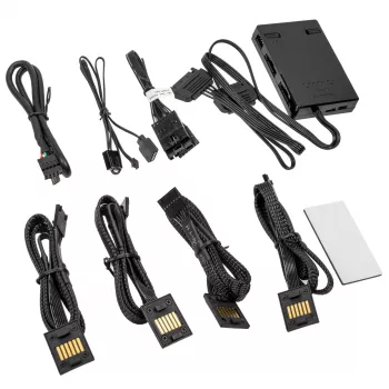 Kontroller Lian Li UNI HUB SL-INF L-Connect 3 must (mudel 12SLIN-CONT3B) UNI Fan SL seeriale