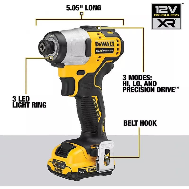 DeWALT DCF801D2-QW elektriline kruvikeeraja/löökkeeraja