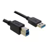 USB-jaotur DeLOCK 4 porti 5000 Mbit/s must valge