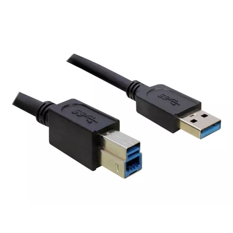 USB-jaotur DeLOCK 4 porti 5000 Mbit/s must valge