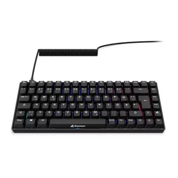 Mehaaniline mänguriklaviatuur Sharkoon Skiller SGK50S3 PBT must kollane RGB