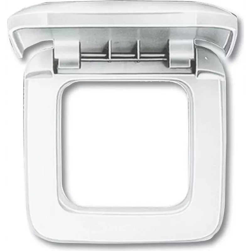 Busch-Jaeger 2518-214. Produktfarbe: Weiß, Design: konventionell, Markenkompatibilität: Busch-Jaeger. Breite: 82 mm, Höhe: 82 mm, Dicke: 1,9 cm (2CKA0