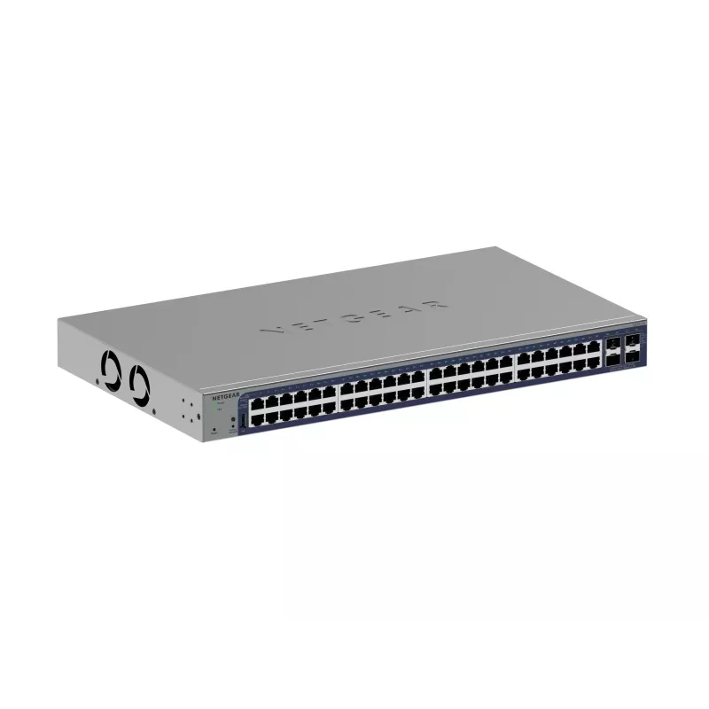 Hallatav Gigabit Etherneti kommutaator Netgear GS752TX, 48x RJ-45 10/100/1000, 10G tugi, 1U raam, hall