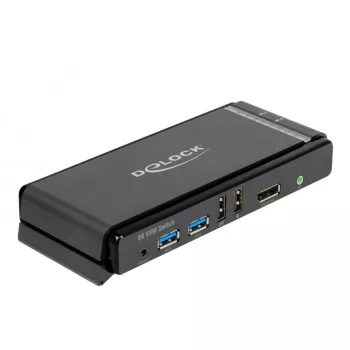 KVM-lüliti DeLOCK DisplayPort 1.4 8K 60Hz USB Audio