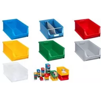 Hoiukast allit ProfiPlus Box 5 läbipaistev, plastist osade kast, virnastatav, 35 kg kandevõime