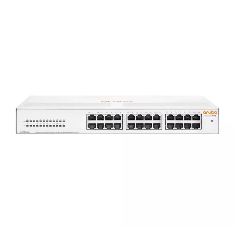 HPE Aruba Networking Aruba Instant On 1430 24G haldamatu L2 Gigabit Ethernet (10/100/1000) 1U valge