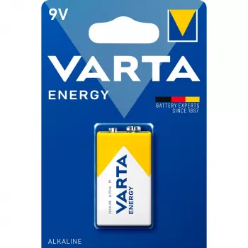 Aku Varta ENERGY 9 V Leelis — 9 V, 48,5 mm kõrgus, 46 g, 1 tk