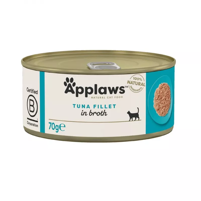 APPLAWS Tuunikala filee puljongis - märg kassitoit - 70g