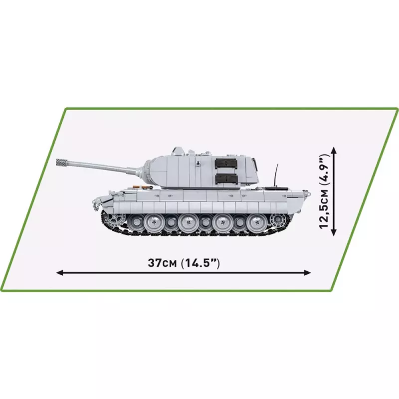 Ehituskomplekt COBI Panzerkampfwagen E-100 II maailmasõda 1511 osa