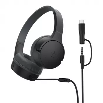 Belkin SoundForm juhtmega kõrvaklapid lastele, must.AUD010hqBK