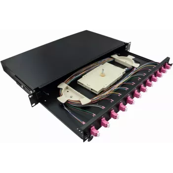 LogiLink F12LC4B - LC - Hall - Metall - Raami paigaldus - 1U - 480 mm (F12LC4B)