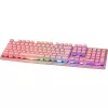 Deltaco GAM-021-RGB-P-DE - täissuuruses (100%) - USB - membraanlülitiga - QWERTZ - Roosa