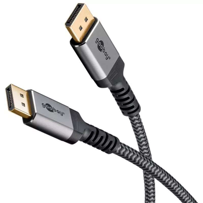 Goobay DisplayPort-kaabel 2.0/2.1, 80 Gbit/s | 75685 | DisplayPort to DisplayPort