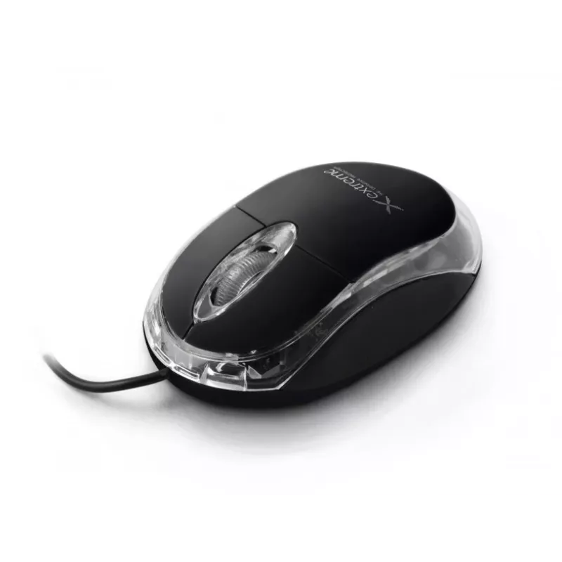 Juhtmega optiline mõlemakäeline hiir EXTREME XM102K — 1000 DPI, USB Type-A, 1,2 m kaabel, 3 nuppu