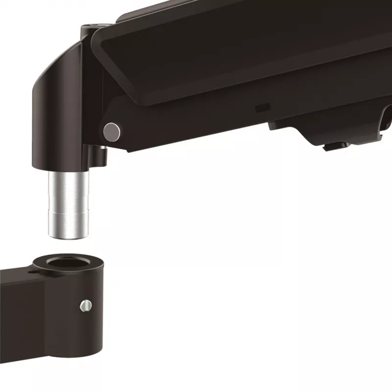 Maclean 2 monitori alus, gaasvedru, 17-32, 2-10kg, must, MC-136