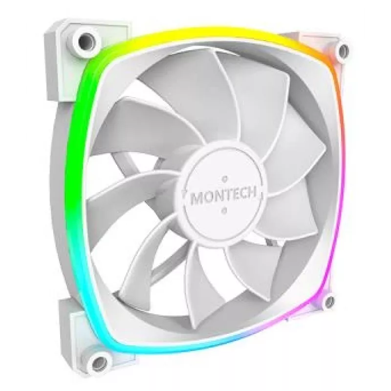 Montech RX120 PWM arvutikorpuse ventilaator 12 cm valge 3 tk
