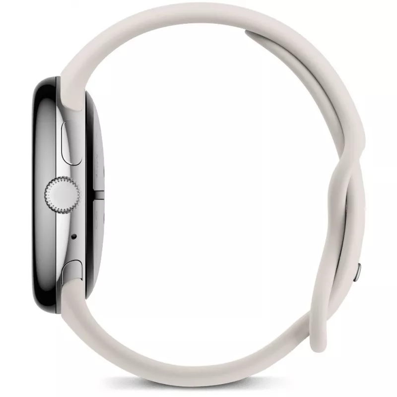 Google Pixel Watch 3 45 mm Wi-Fi nutikell, poleeritud hõbe (Porcelain)