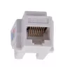 Keystone-moodul LANBERG KSU6-1090, Cat6 U/UTP lame, RJ-45 isane to LSA emane, AWG 22/26, 14.5×16.1 mm, valge