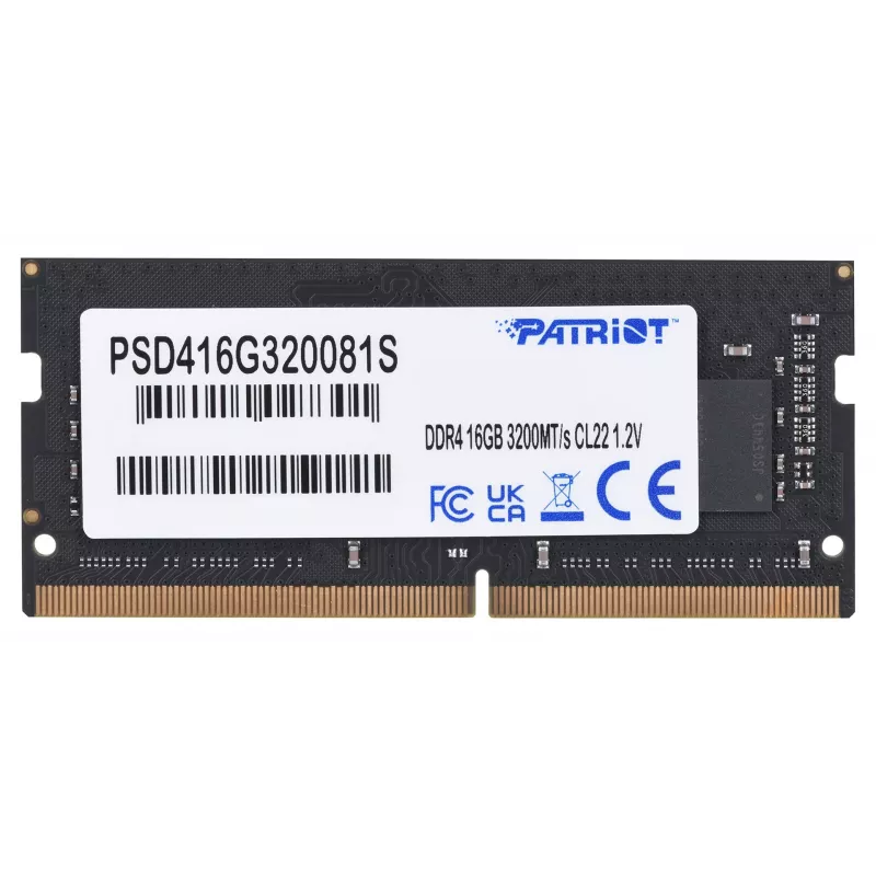 Patriot Signature Line DDR4 16GB 3200MHz SO-DIMM SODIMM (PSD416G320081S)
