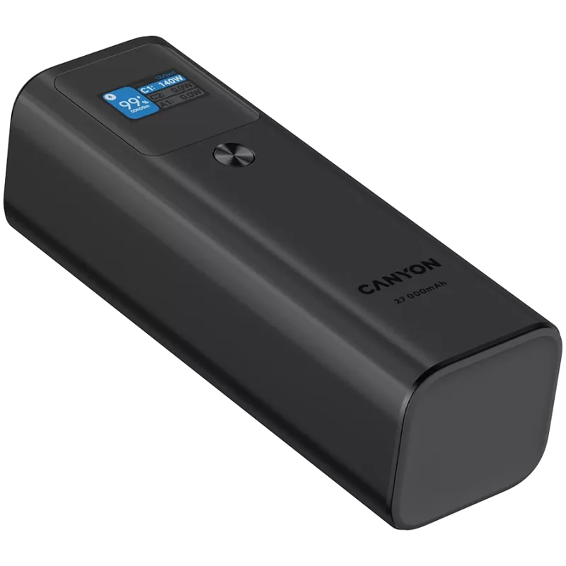 Canyon PB-2010 - Powerbank - Li-Pol - 27 000 mAh - Digitaalekraan - 2xUSB-C + 1xUSB-A - Toide