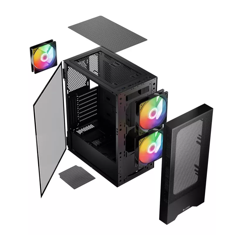 Logic ARYA ARGB MINIDI USB 3.0 korpus must