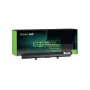 Aku roheline Cell TS38 Toshiba sülearvutitele — Li-Ion 14,8 V 2200 mAh, 4 elementi, must