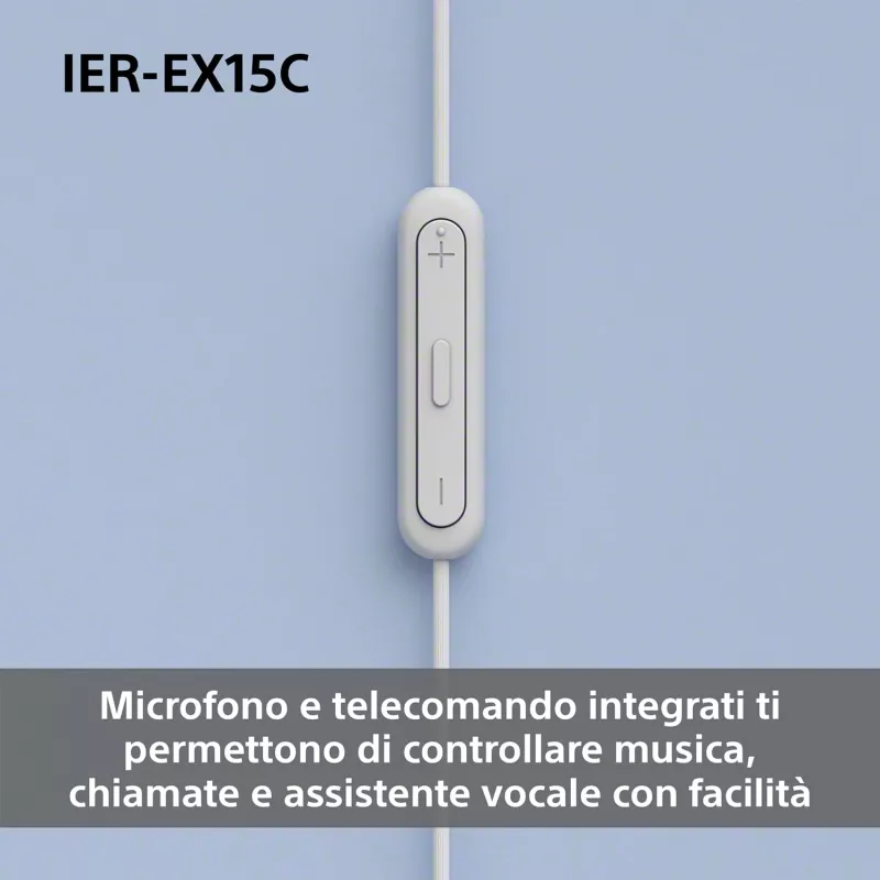 Sony IER-EX15C peakomplekt juhtmega kõrvasisene kõned/muusika USB USB-C valge