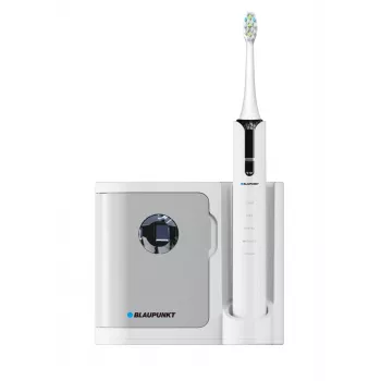 Vibreeriv hambahari BLAUPUNKT DTS711 — 5 režiimi, 48 000 liigutust/min, sisseehitatud aku, 4 harjapead, laadimisalus UV-sterilisaatoriga