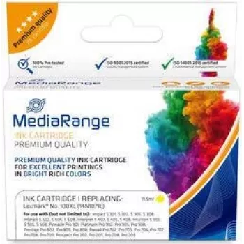 Kassett MediaRange Lexmark Nr. 100XL kollane