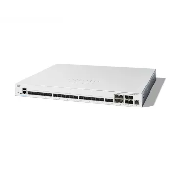 Võrgulüliti Cisco Catalyst C1300-24XS hallatav L2/L3, 480 Gbit/s kommuteerimisvõimsus, RJ-45/USB-C konsool, 16 000 MAC tabelit, hall, 4,15 kg