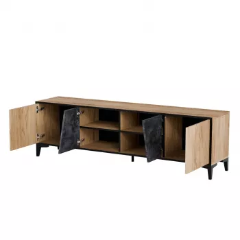 Cama 4D RTV-kapp OVO 180x38xH53 tamm/betoon