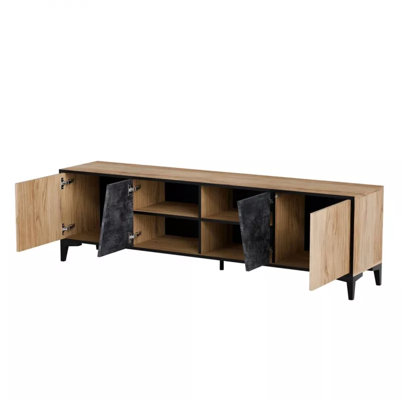 Cama 4D RTV-kapp OVO 180x38xH53 tamm/betoon