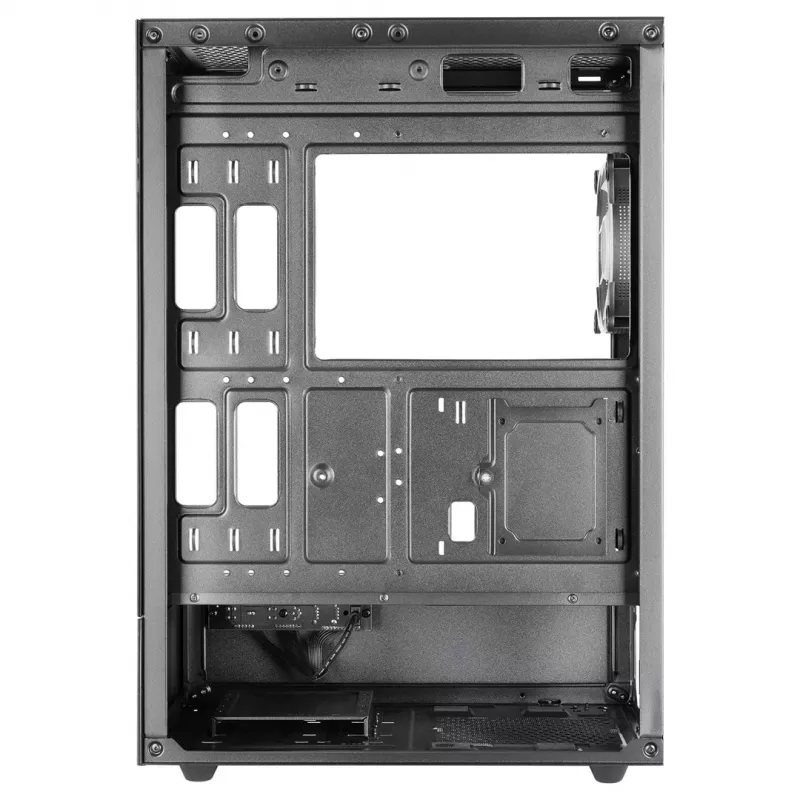 Arvuti korpus TACENS Mars Gaming MC-XO Midi Tower Must — ATX/Micro-ATX/Mini-ITX, toiteplokk all, 1×120 mm tagumine ventilaator, toetab kuni 328 mm GPU-d
