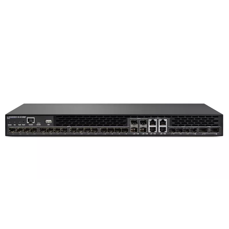 LANCOM XS-6128QF - Switch - L3 - hallatav - 16 x 10 Gigabit SFP+ + 4 x combo 10 Gigabit SFP+/RJ-45 + 4 x Combo 25 Gigabit SFP28 (ühendus) + 2 x Combo 40 Gigabit QSFP+ (ühendus) - õhk