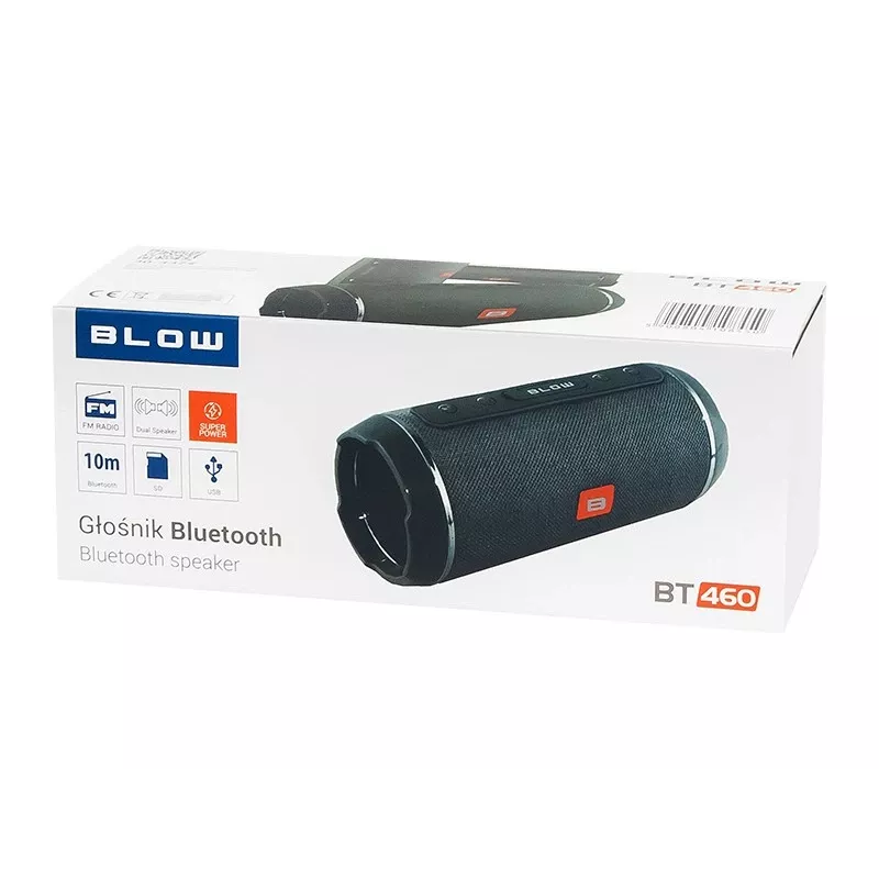 BLOW BT460 Stereo kaasaskantav kõlar Must, Hõbedane 10 W