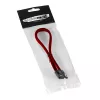 CableMod ModMesh - SATA-kaabel - Serial ATA 150/300/600 - SATA (W) kuni SATA (W) - 60cm - Veripunane (CM-CAB-SATA-N60KBR-R)